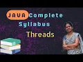 Threads in java 42 java course in telugu