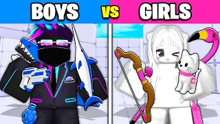GIRL LOADOUTS vs BOY LOADOUTS in Roblox Rivals!