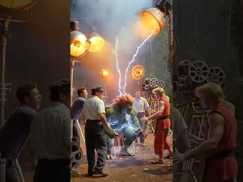 Street Fighter 2 KEN Behind The Camera Reimagined Inspired | 1980s Retro Fantasy Film Set