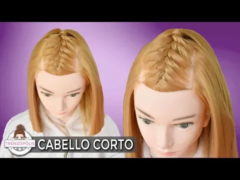 Download MP3 Peinados para CABELLO CORTO con Trenzas Faciles y Rapidas de Hacer