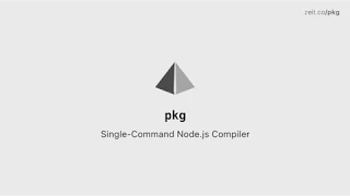 Single command binary compilation for Node js