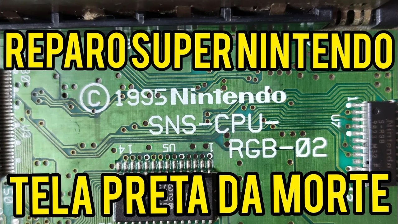 Tentando consertar um SUPER NINTENDO com a TELA PRETA DA MORTE