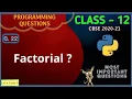 Write a Python program to find FACTORIAL of a Number Hindi