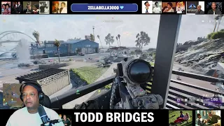 Todd Bridges is live with fornite or Marvel Rivals