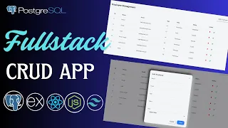 Build a CRUD App Using PostgreSQL Express JS React JS Node JS PERN Stack