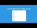 Design A Custom Select Box Using HTML CSS JQUERY Custom Select Box Tutorial in Hindi rinkuverma