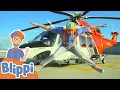 Download Lagu Blippi Explores a Firefighting Helicopter | Learn Vehicles for Kids | Educational Video for Toddlers