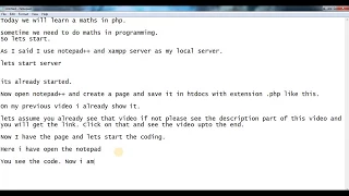 PHP tutorial Maths addition example - step by step