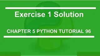 Exercise 1 Solution Python tutorial 96