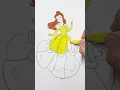 PRINCESS COLORING COLOR PRINCESS BELLE