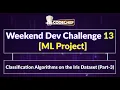 Classification Algorithms on the Iris Dataset Part-3 Weekend Dev 13 ML Projects