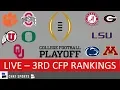 CFP Rankings LIVE - Top 25 Teams In 3rd College Football Playoff Rankings For 2020