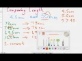 Comparing cm and mm measurements