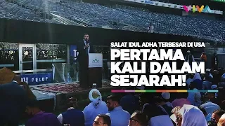 Download Terbesar Dalam Sejarah Amerika! Ribuan Muslim Salat Idul Adha di Stadion MP3