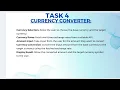 Task 4 Currency Converter in Java Codsoft internship program