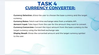 Task 4 Currency Converter in Java Codsoft internship program