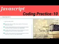 Coding Practice-10 JavaScript JSON Stringify Practice Greeting Card Todos Application