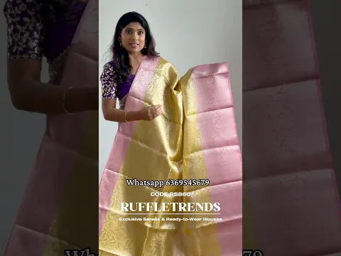 Banarasi Silk | SAREE PRICE-1250 |SAREE CODE-RS860 |WA-6369545679|https://ruffletrends.com