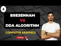 Difference between DDA Bresenham line algorithms Computer Graphics Course