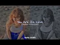taylor swift - you are in love (taylor's version) (traducida al español + lyrics)
