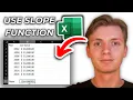How To Use The SLOPE Function In Excel