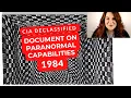 Declassified CIA document from 1984 with AMAZING paranormal research