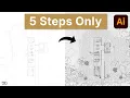 Floor Plan in Illustrator Step-by-Step Architecture Workflow