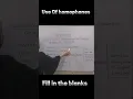 English Confusing words Homophones