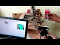 Object sorting using 3 axis robotic arm