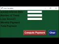 python project loan calculator