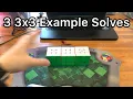 3 Advanced 3x3 Example Solves 4K60FPS