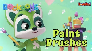 🦝द रकून बैंड | Episode 10 पेंटब्रश🖌️Paintbrushes | Fun Songs, Music Box & Musical Learning for Kids