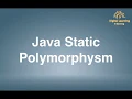87 Java Static Polymorphism Online Training Download app from below link