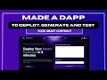 Deploy Generate and Test your Smart Contract without Hardhat and Thirdweb