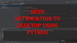 Send Notification to Desktop Using Python