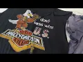 Thrashed vintage Harley Davidson Motorcycles t shirts including 3D Emblem