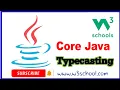 TypeCasting w3school java basic in w3school website