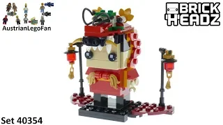 Lego Brickheadz 40354 Dragon Dance Guy - Lego 40354 Speed Build