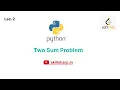 Two Sum Problem Leetcode Easy Python