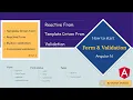 Angular 16 validation for Reactive Forms Built-in Customised for single multi control elements