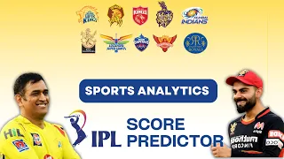 Sports Analytics IPL Cricket Score Prediction using Machine Learning End to End Project