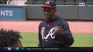 Chopcast LIVE Ron Washington runs Braves rookie Ozzie Albies through fielding drills