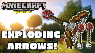 How To Make Explosive Arrows in Minecraft Bedrock Java Command Block Tutorial Updated 1 19