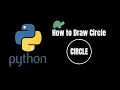 How to Draw circle in python by Turtle Beginners project
