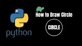 How to Draw circle in python by Turtle Beginners project