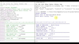 Python Program to calculate the salary of an employee
