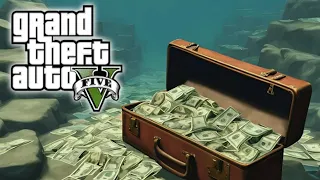 💼 💰 TODAS AS MALETAS ESCONDIDAS NO FUNDO DO MAR EM GTA V 🌊 | FIQUE RICO RÁPIDO! 💸