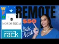 50 EXTRA WORK FROM HOME JOB NORDSTROM get paid to WORK at HOME