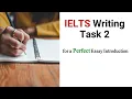 How to Write an Introduction for IELTS Writing Task 2 Essay