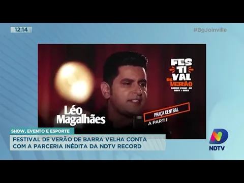 Festival de verão de Barra Velha conta com a parceria inédita da NDTV Record